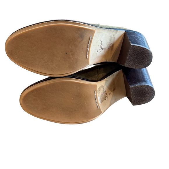 JOIE Moss Green Suede CHLOE Bootie | Size 38.5 US 8 Perfect fall boot!! - Picture 6 of 9